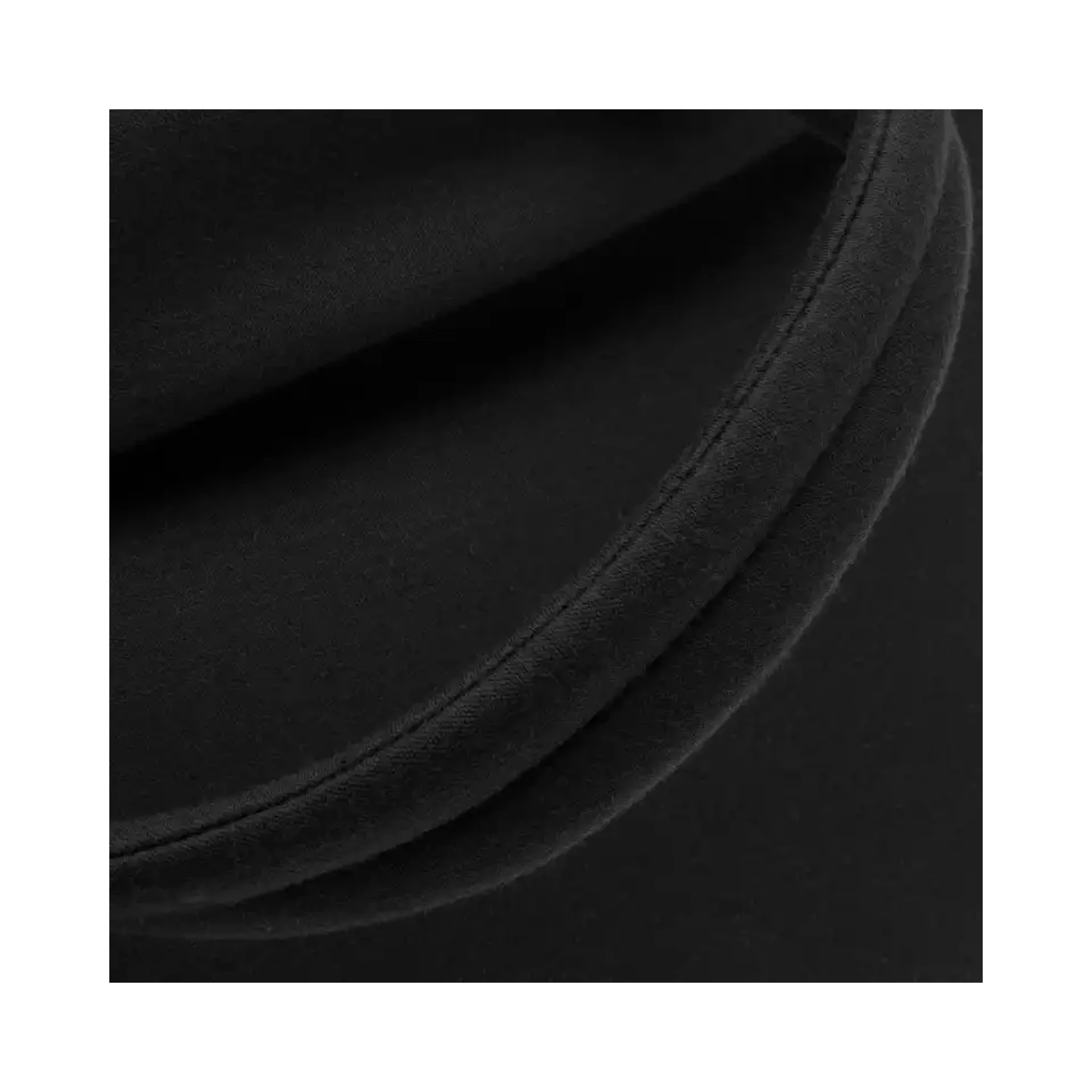 Black embossed wool tote bag
