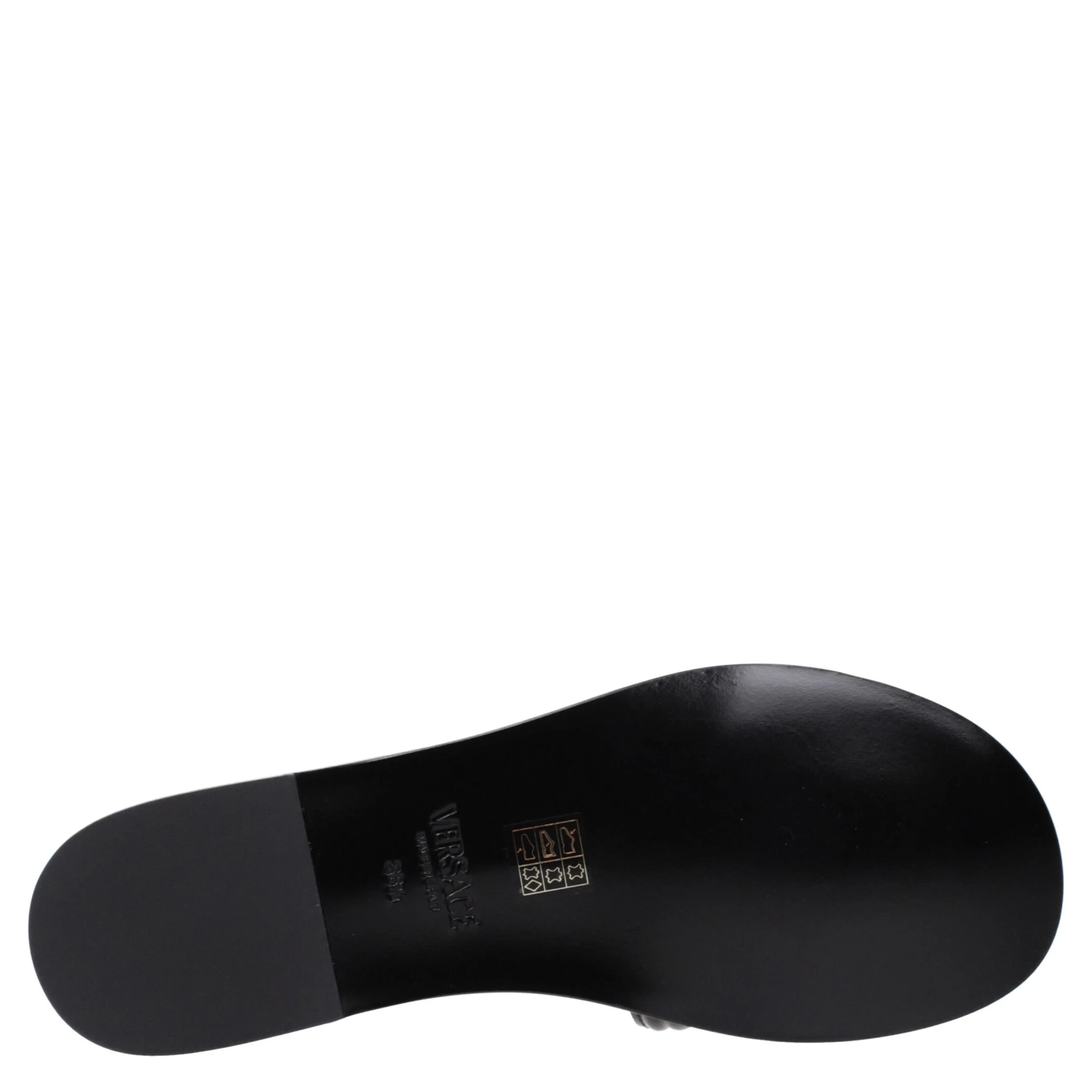 Black Leather Slippers