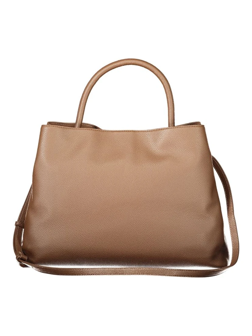 Brown Polyethylene Women Handbag