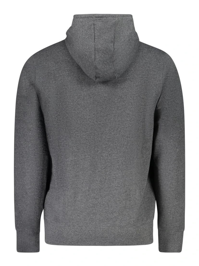 Gray Recycled Cotton Men Sweater