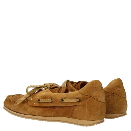 Brown Leather Slip-On Loafers