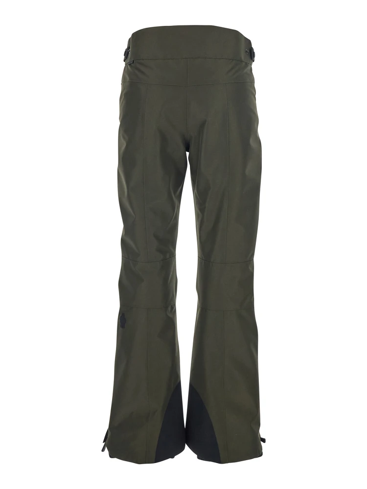 Green Pants with Elastic Drawstring Hem and Logo Patch on the Sleeve in Tech Fabric Woman alternative