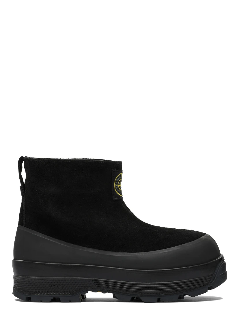 Suede leather ankle boots