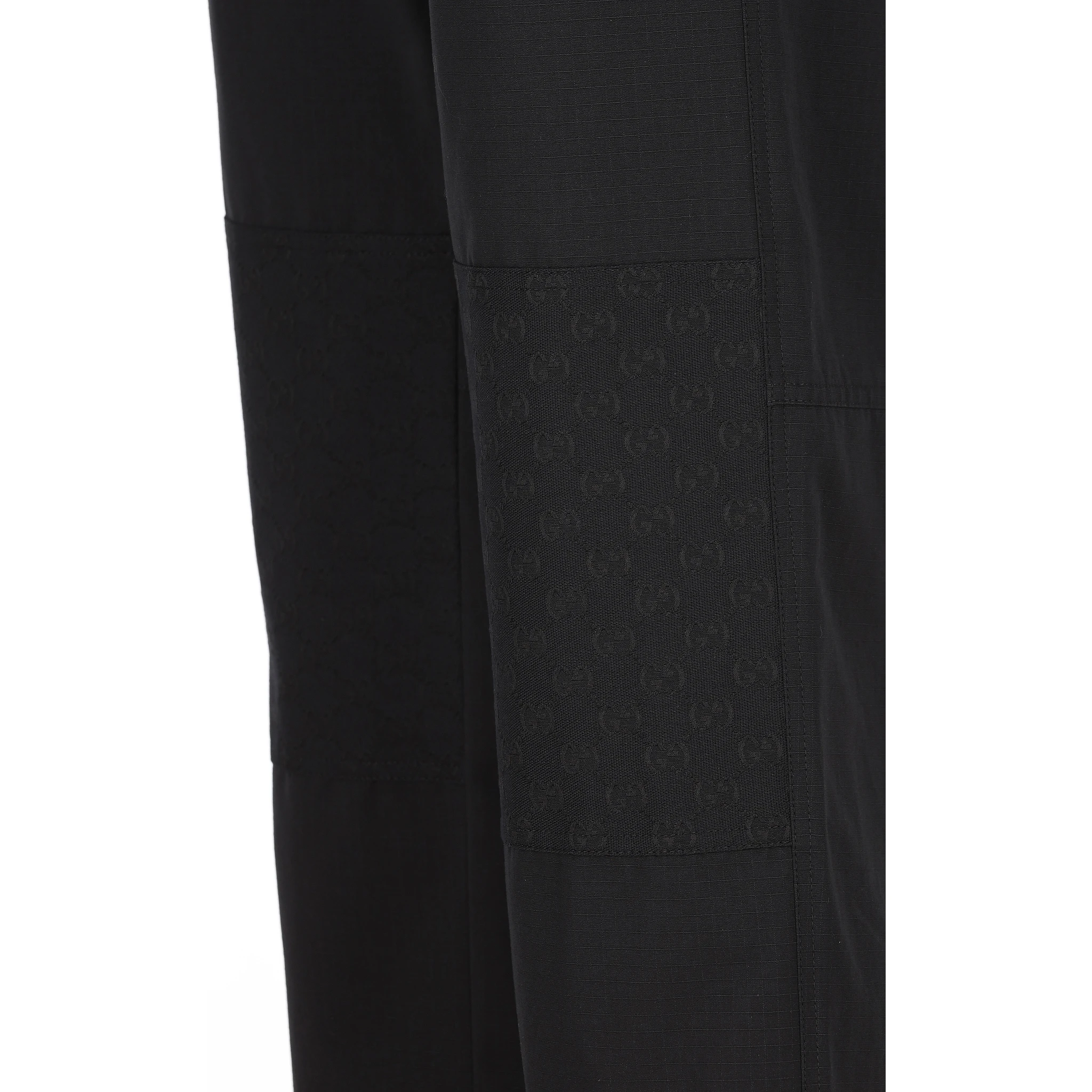 Cotton ripstop pant in black