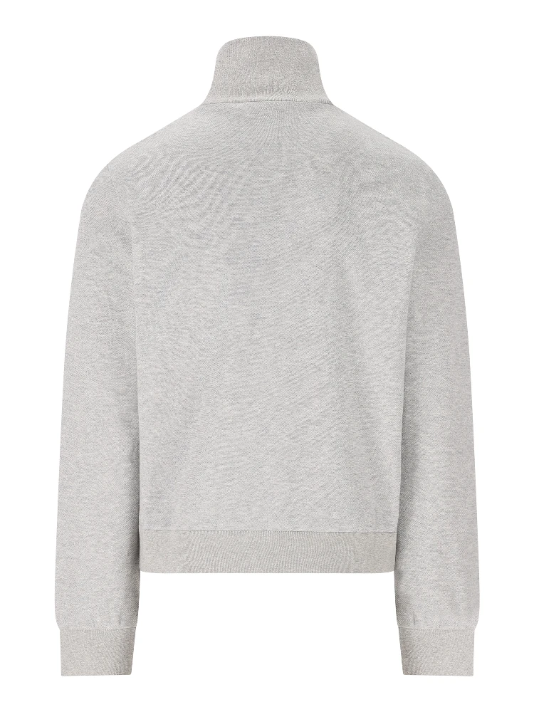Zip-up funnel-neck t-shirt alternative