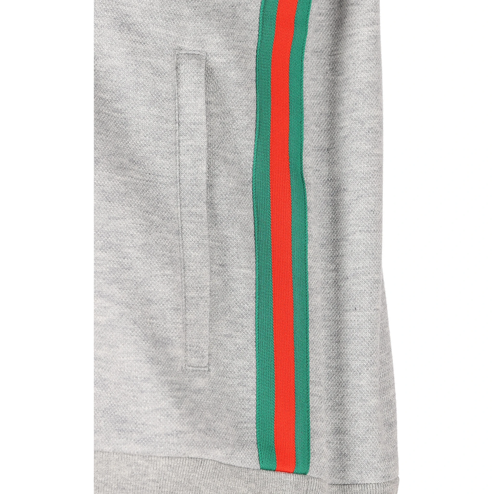 Zip-up funnel-neck t-shirt