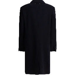 Single-breasted wool coat