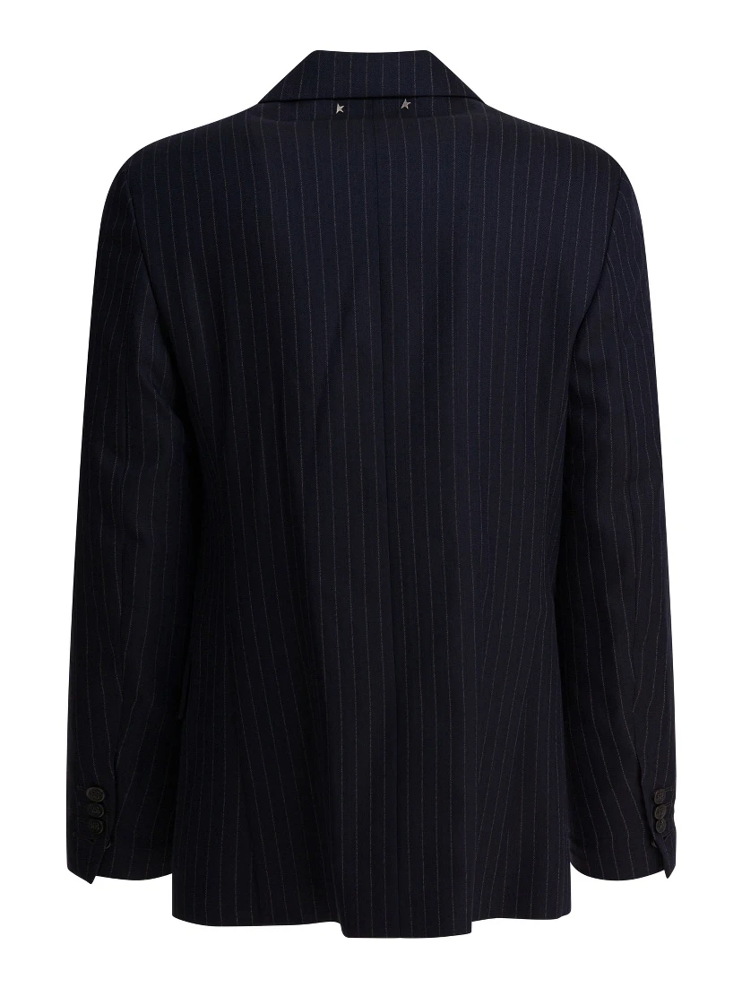 Double-breasted wool blazer