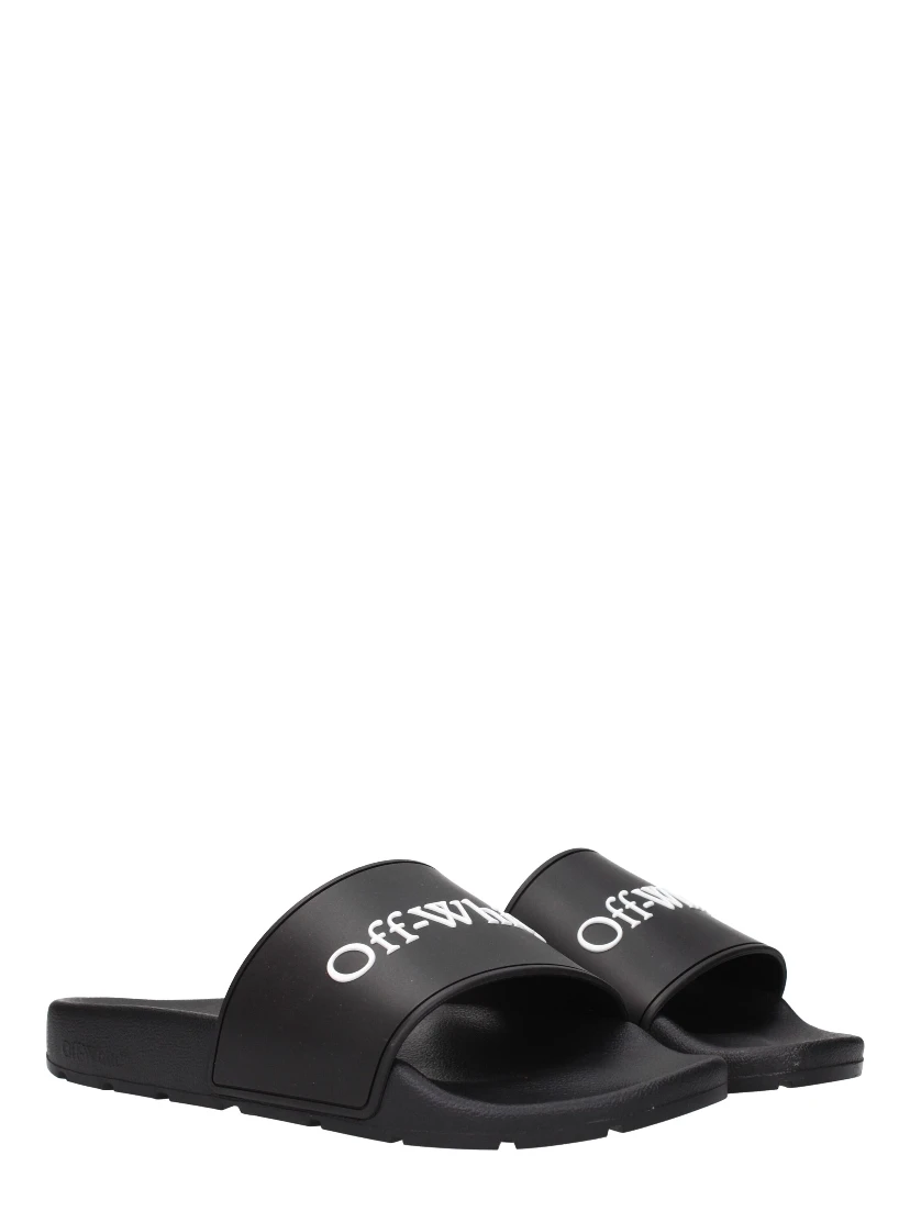 Black Cotton Slippers