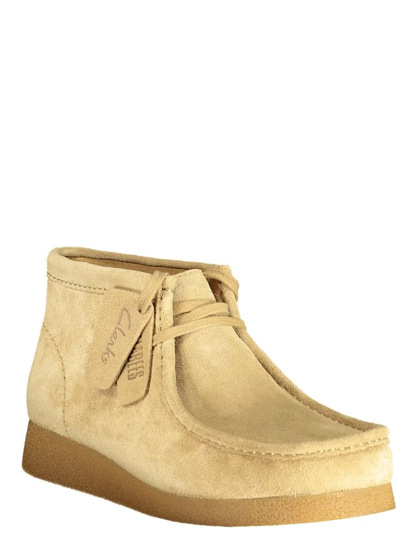 Beige Leather Men Sneaker