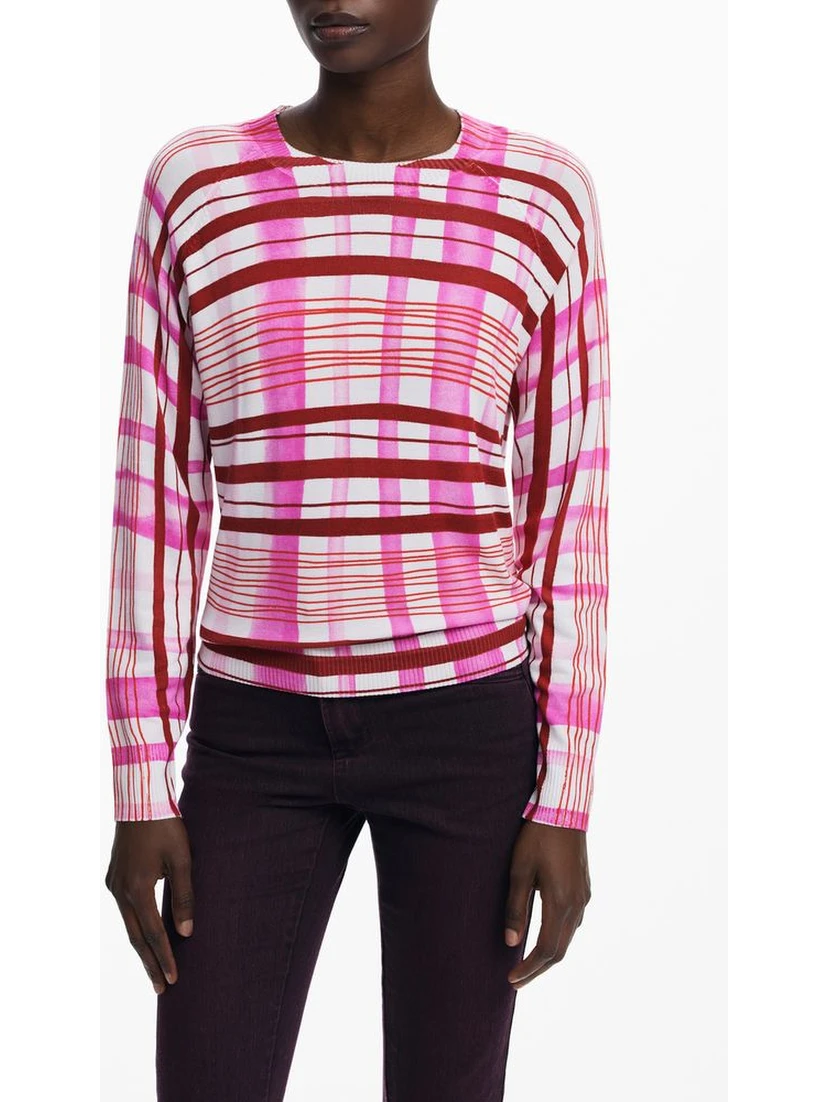 Pink Viscose Women Sweater