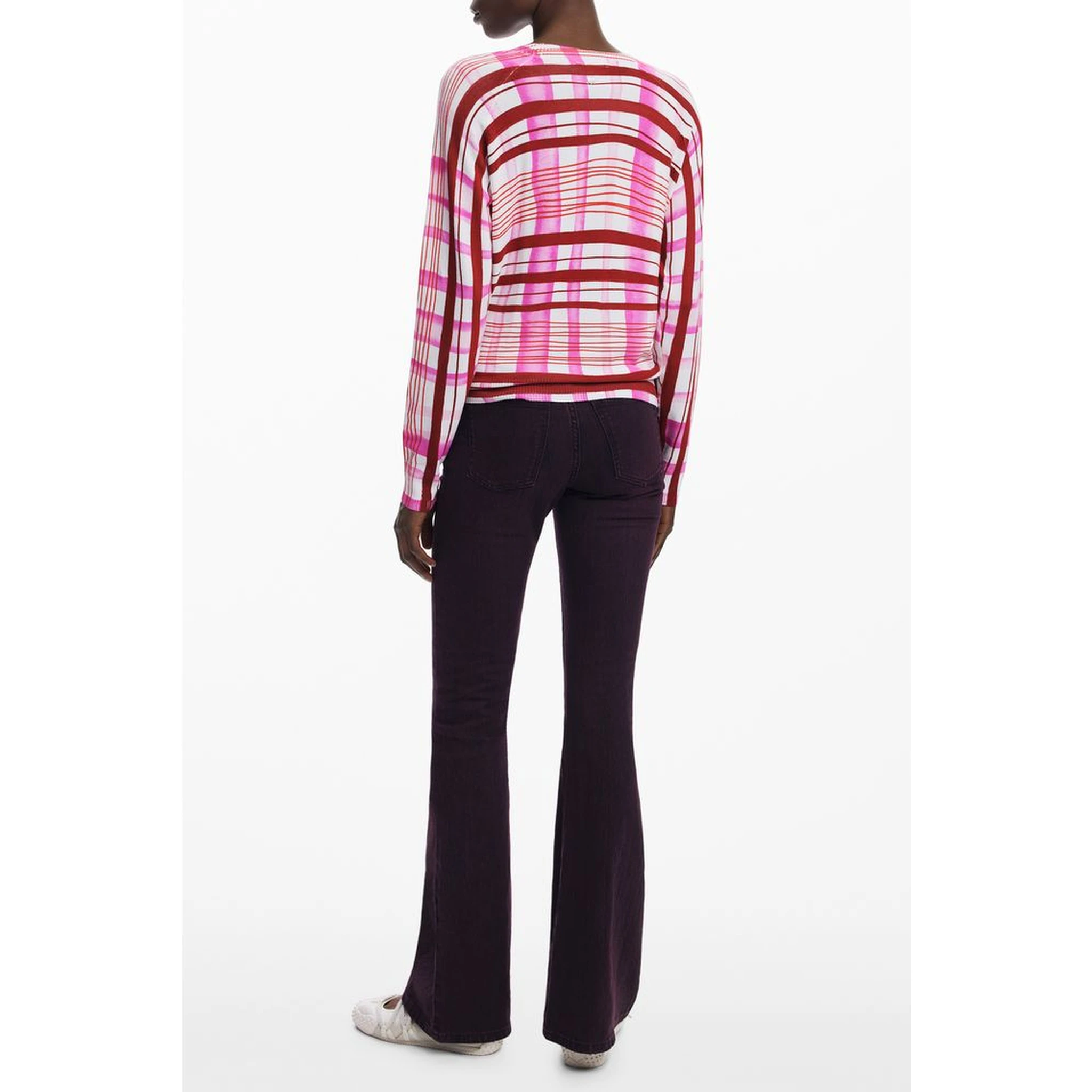 Pink Viscose Women Sweater