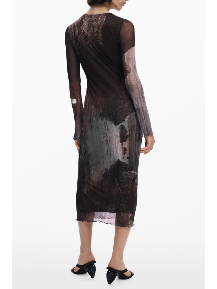 Brown Polyester Women Dress alternative