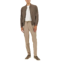 "RESORT" BOMBER JACKET IN SUEDE ALTERNATIVES