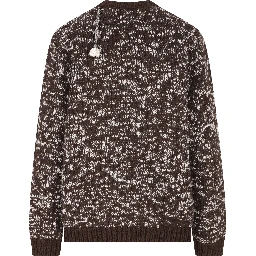 Oversized Wool Sweater Featuring Embellishments