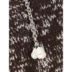 Oversized Wool Sweater Featuring Embellishments