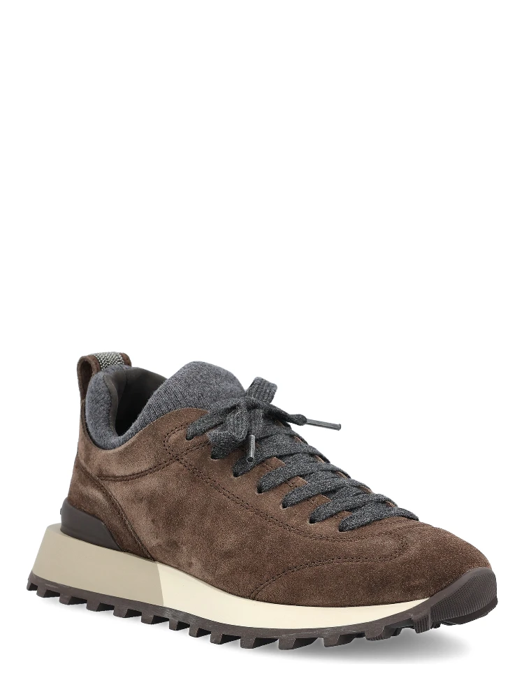 Suede lace-up sneakers alternative