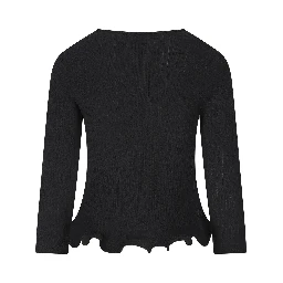 V-neck t-shirt in virgin wool