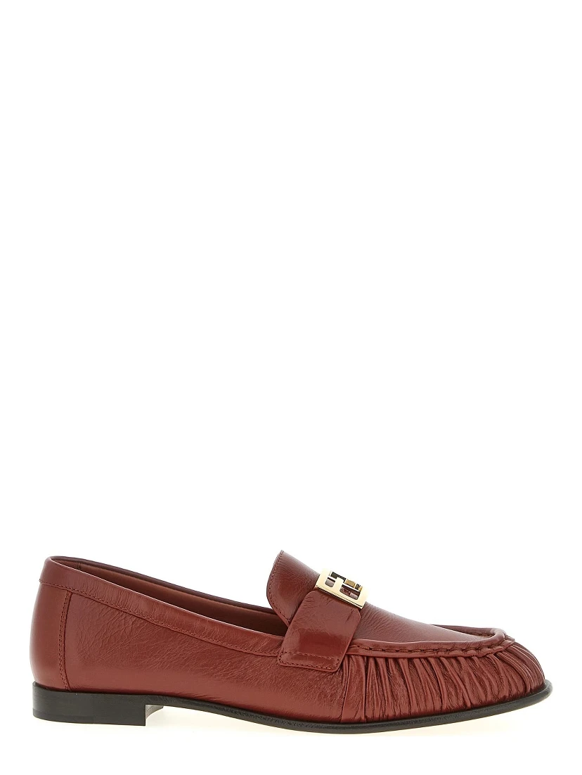 "Baguette" leather loafers