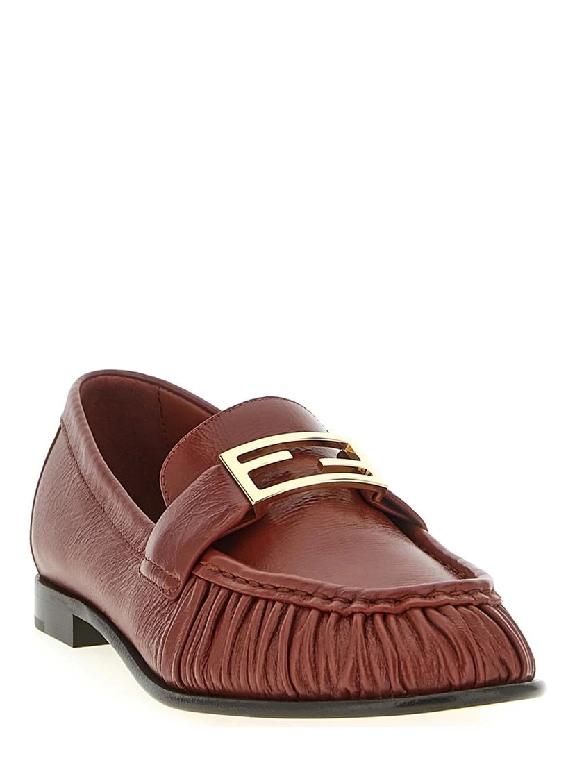"Baguette" leather loafers
