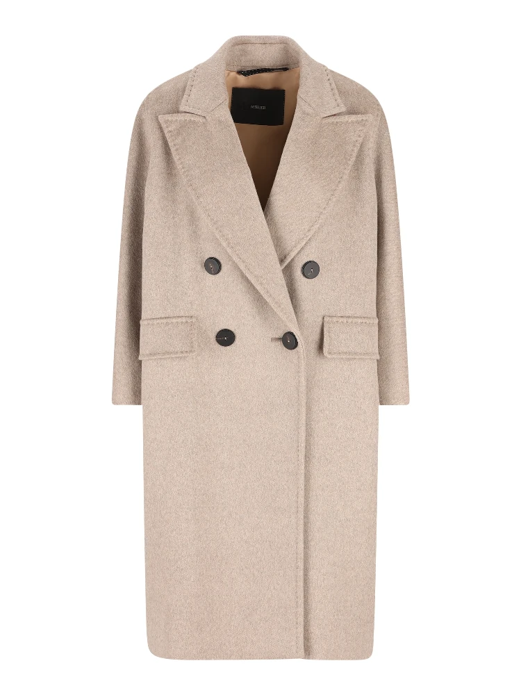 Angus coat in pure double wool