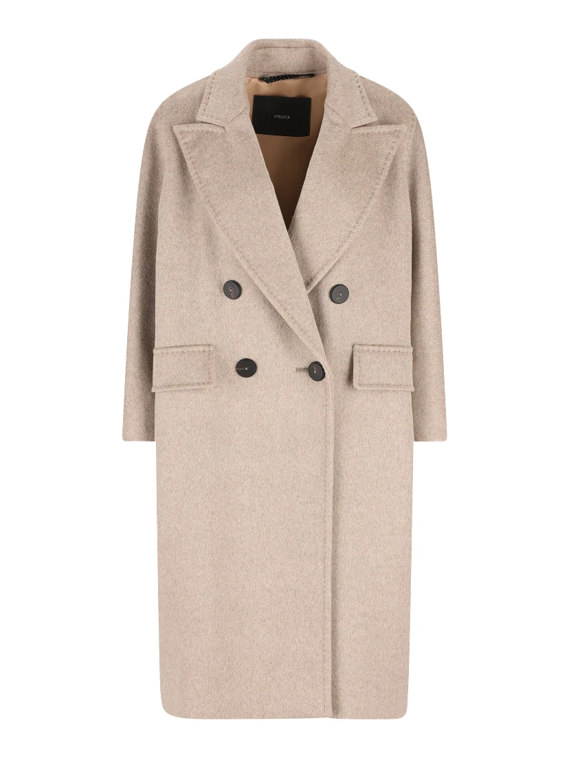 Angus coat in pure double wool