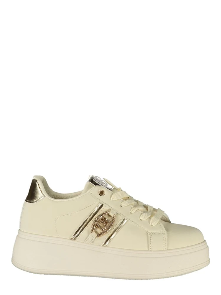 Beige Polyester Women Sneaker