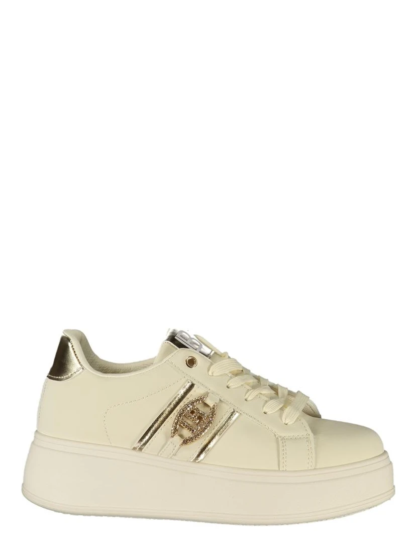 Beige Polyester Women Sneaker