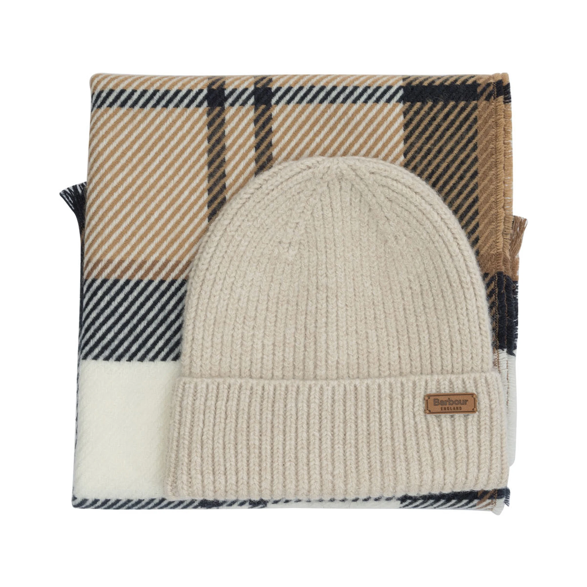 "Pendle" beanie and "Blair" scarf set.