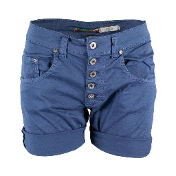 Blue Cotton Shorts