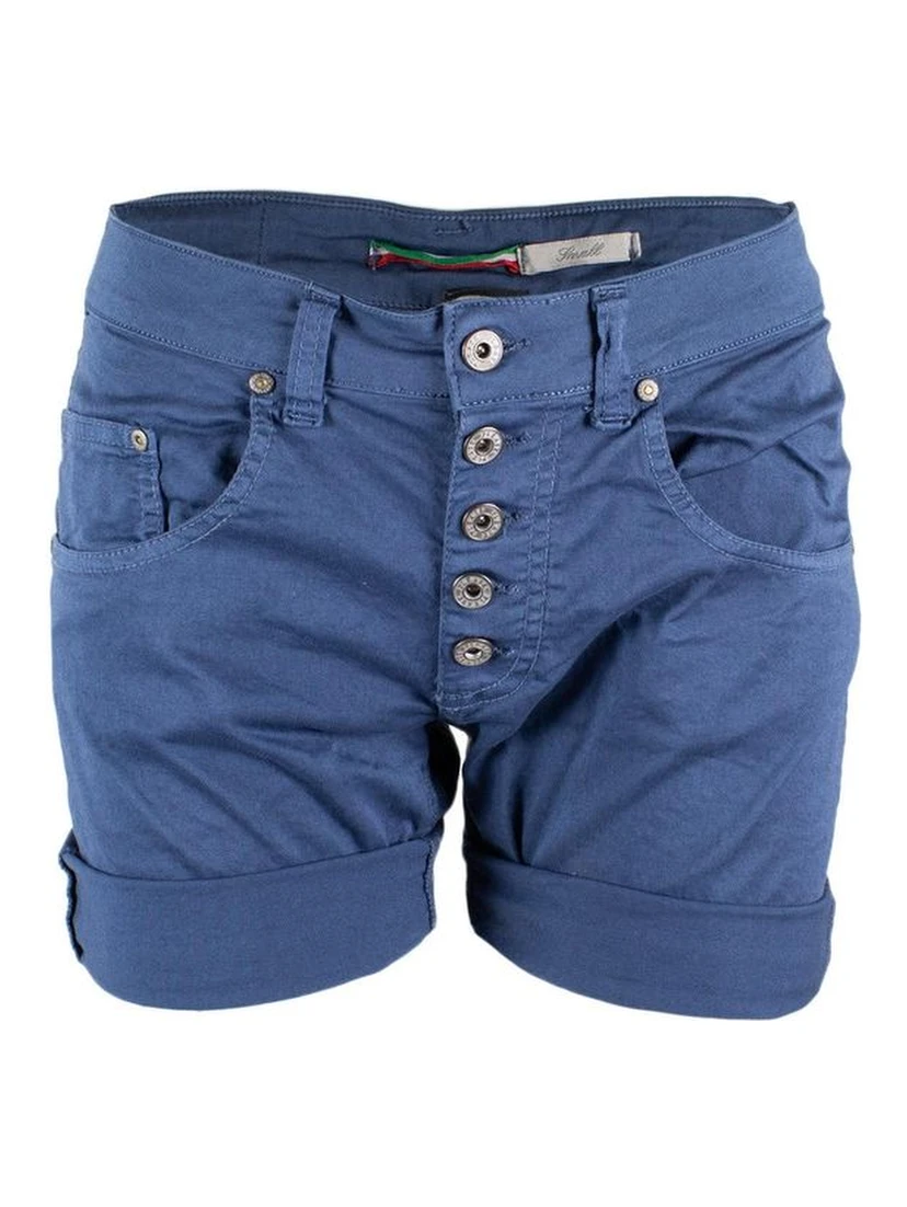 Blue Cotton Shorts