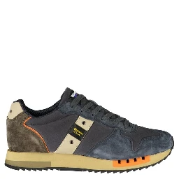 Blue Polyester Sneaker