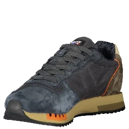 Blue Polyester Sneaker