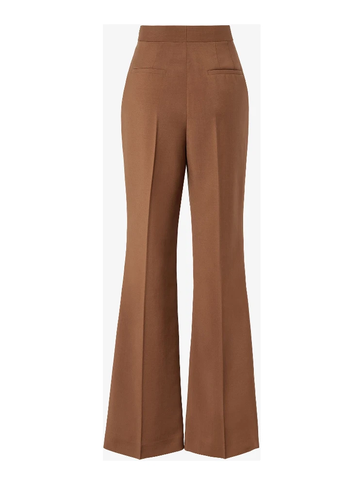 Pants in mohair and wool alternative