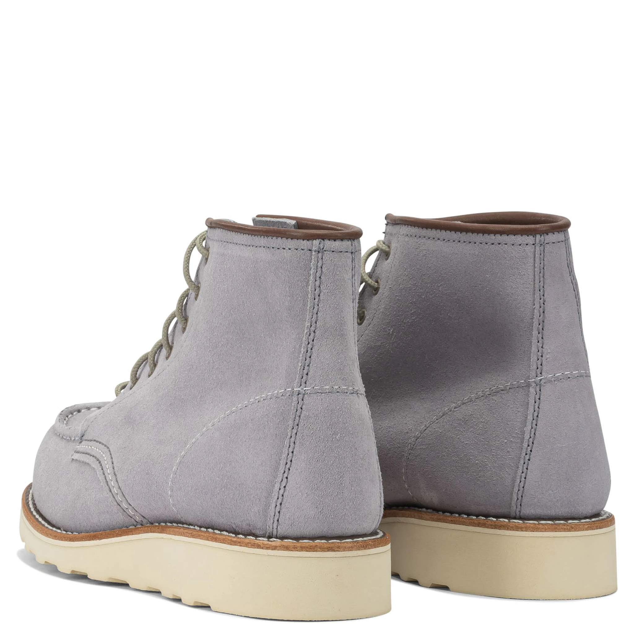 "6 Moc Toe 3300 Dusty Lavender Abilene" Lace-up ankle boots