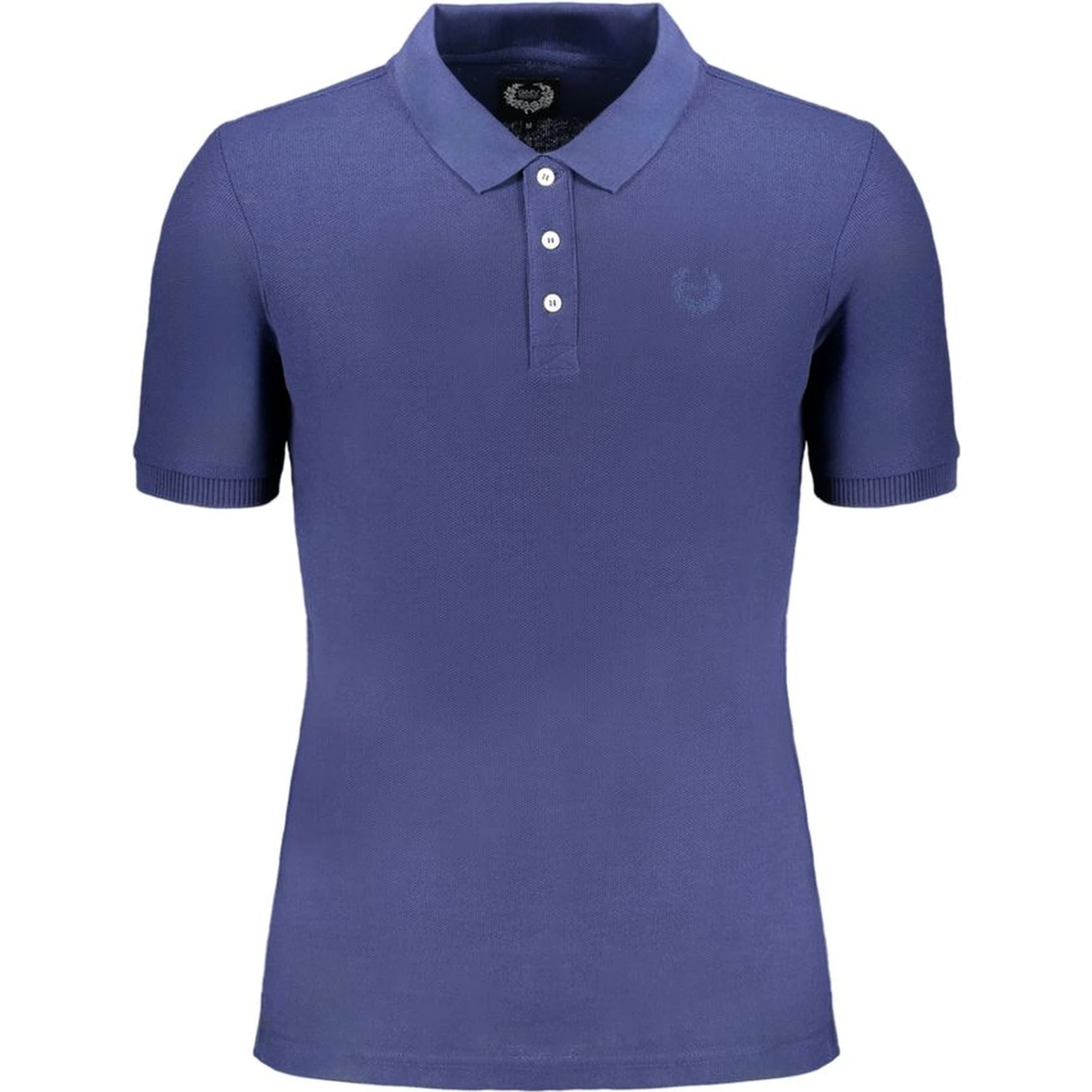 Blue Cotton Polo Shirt