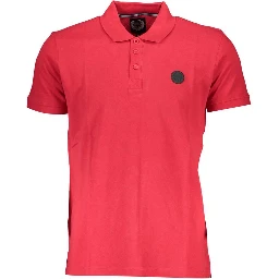 Red Cotton Men's Polo
