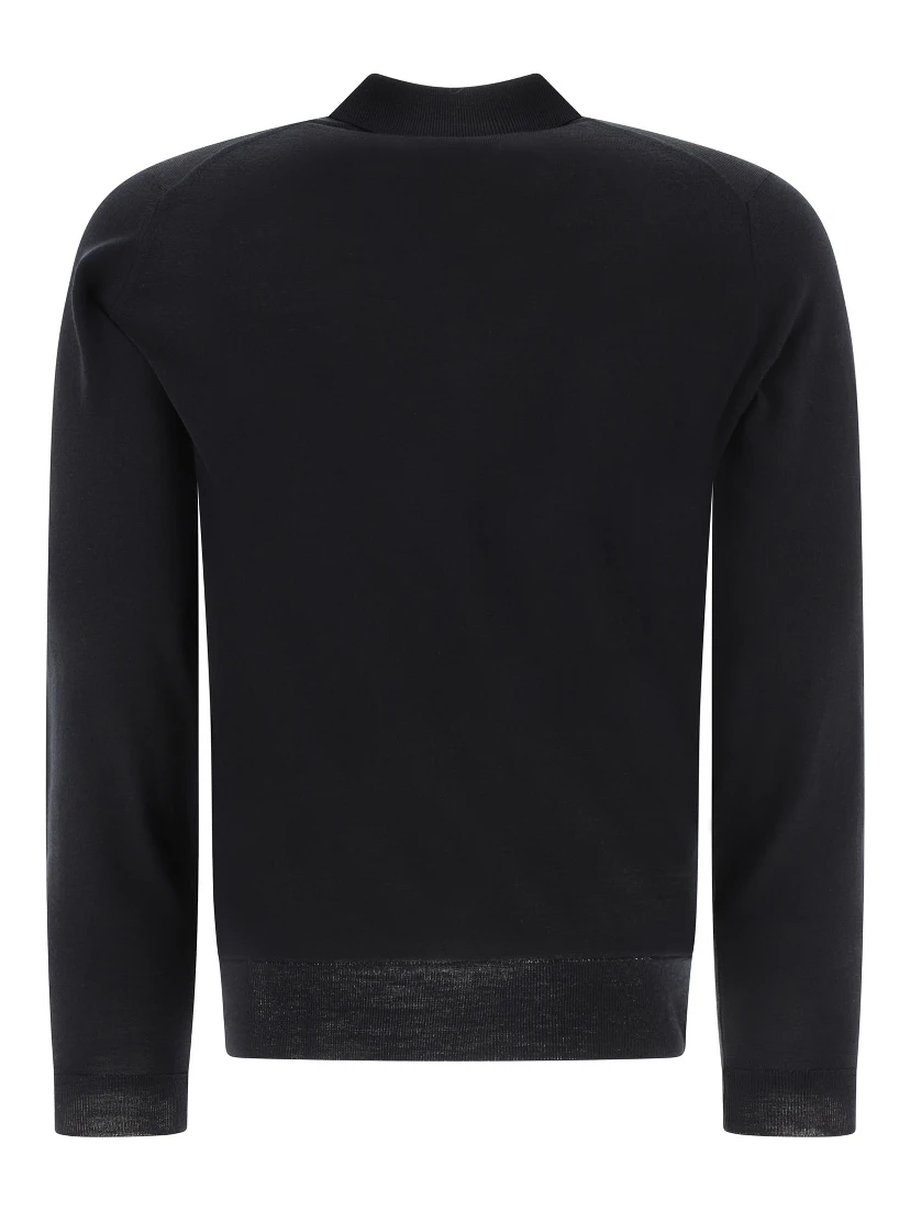 "Belper" merino wool polo shirt