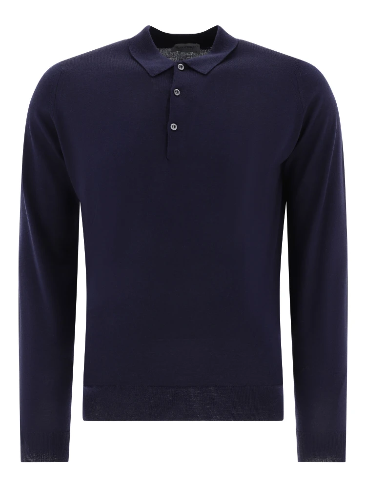 "Belper" merino wool polo shirt