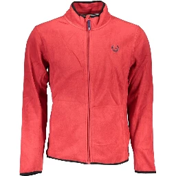 Red Polyester Sweatshirt