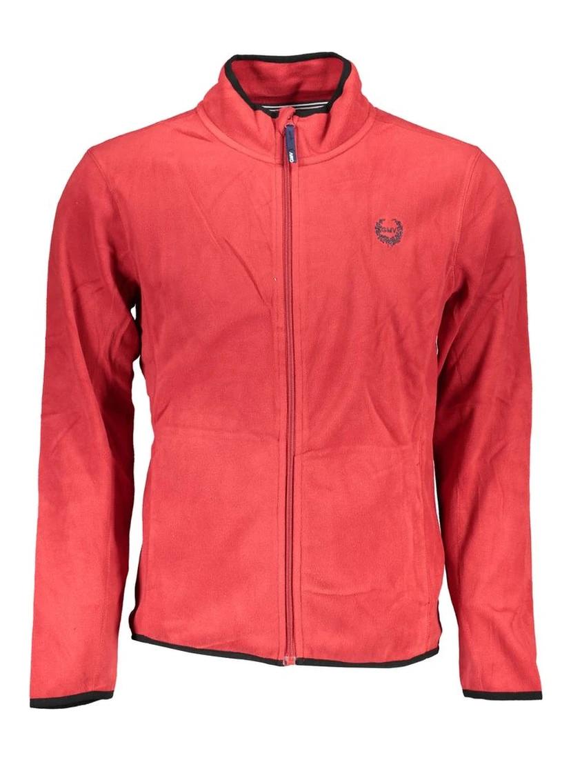 Red Polyester Sweatshirt