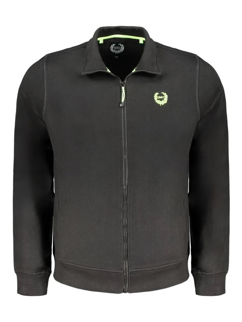 Black Cotton Men's Sweatshirt