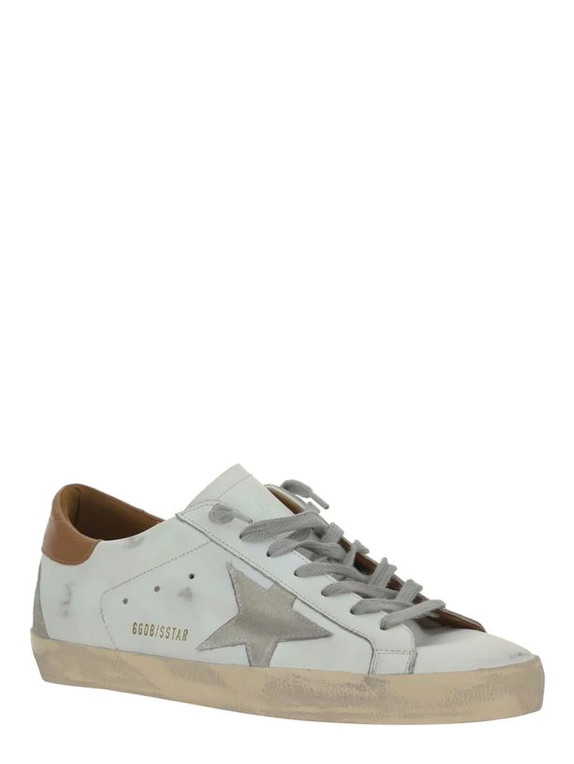 White Leather Superstar Sneakers