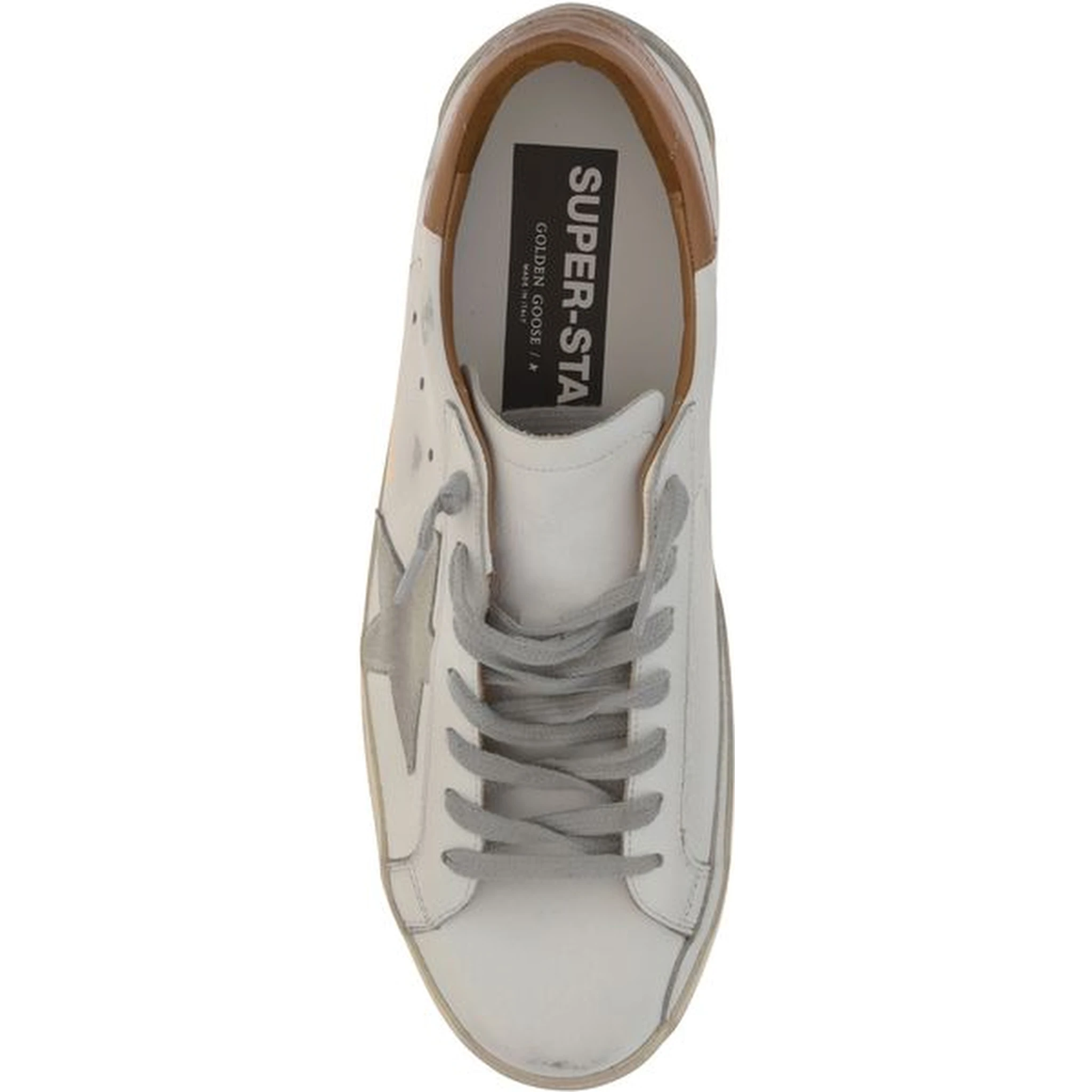 White Leather Superstar Sneakers