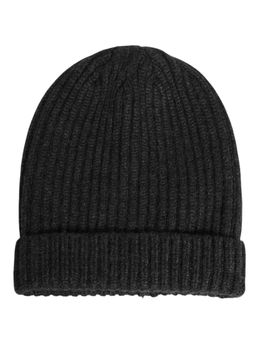 Black Cashmere Knitted Beanie Men Capello Hat