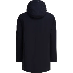 "Resort" long nylon down jacket