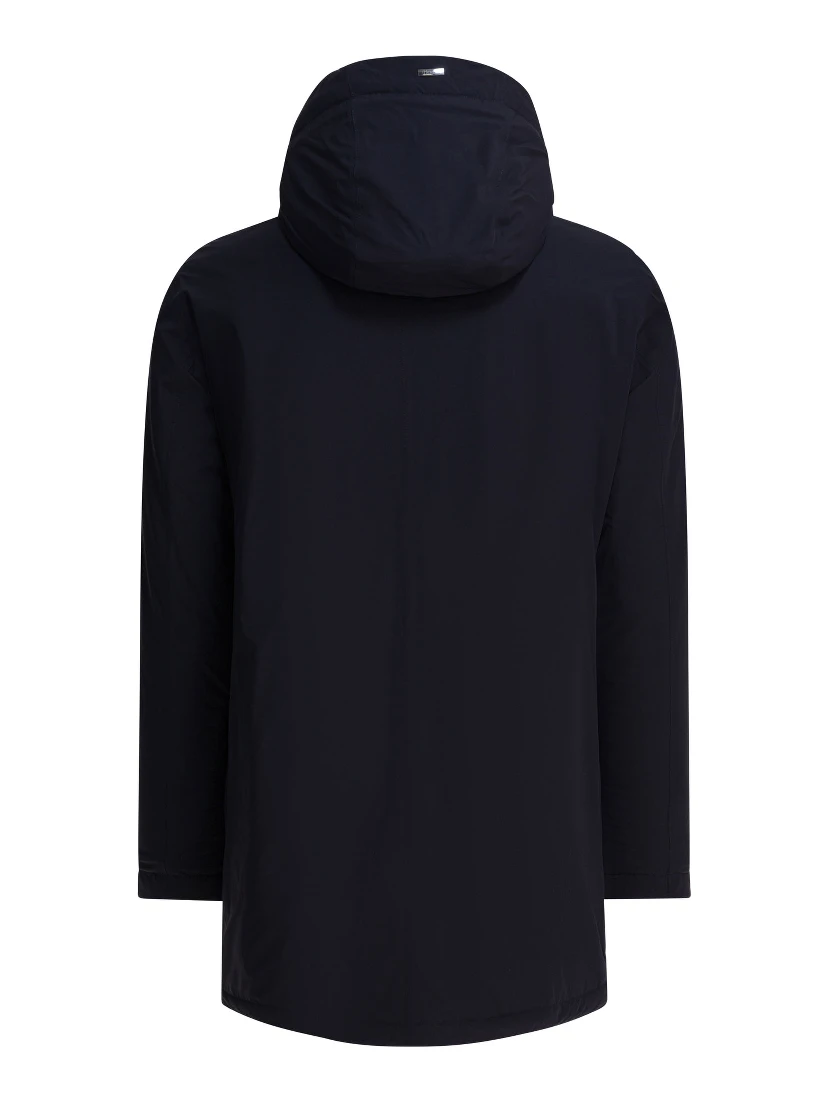 "Resort" long nylon down jacket