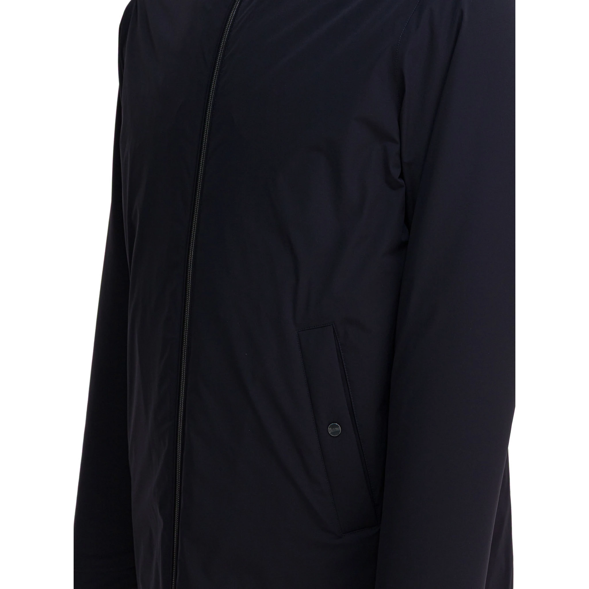 "Resort" long nylon down jacket
