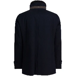 Virgin wool long coat
