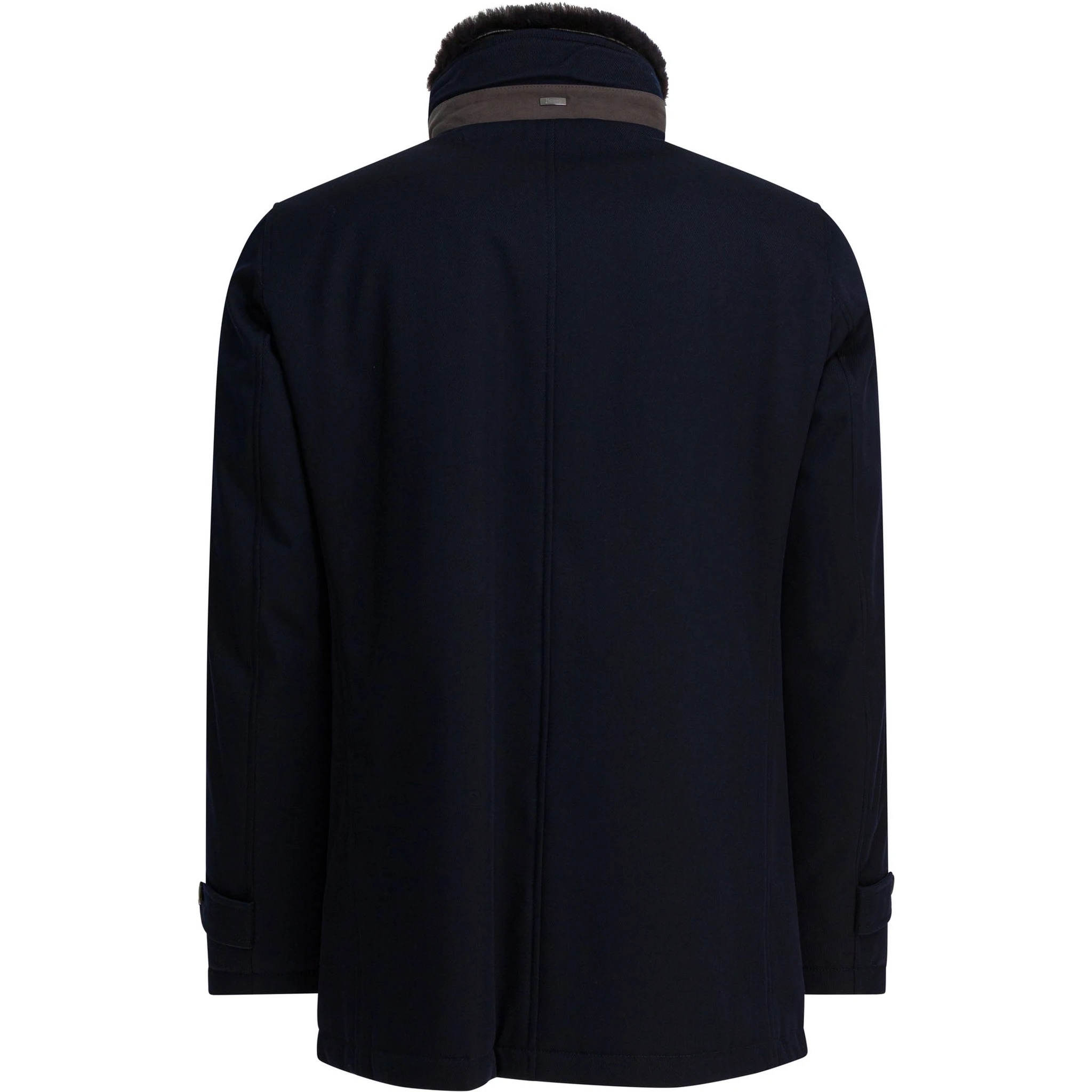Virgin wool long coat